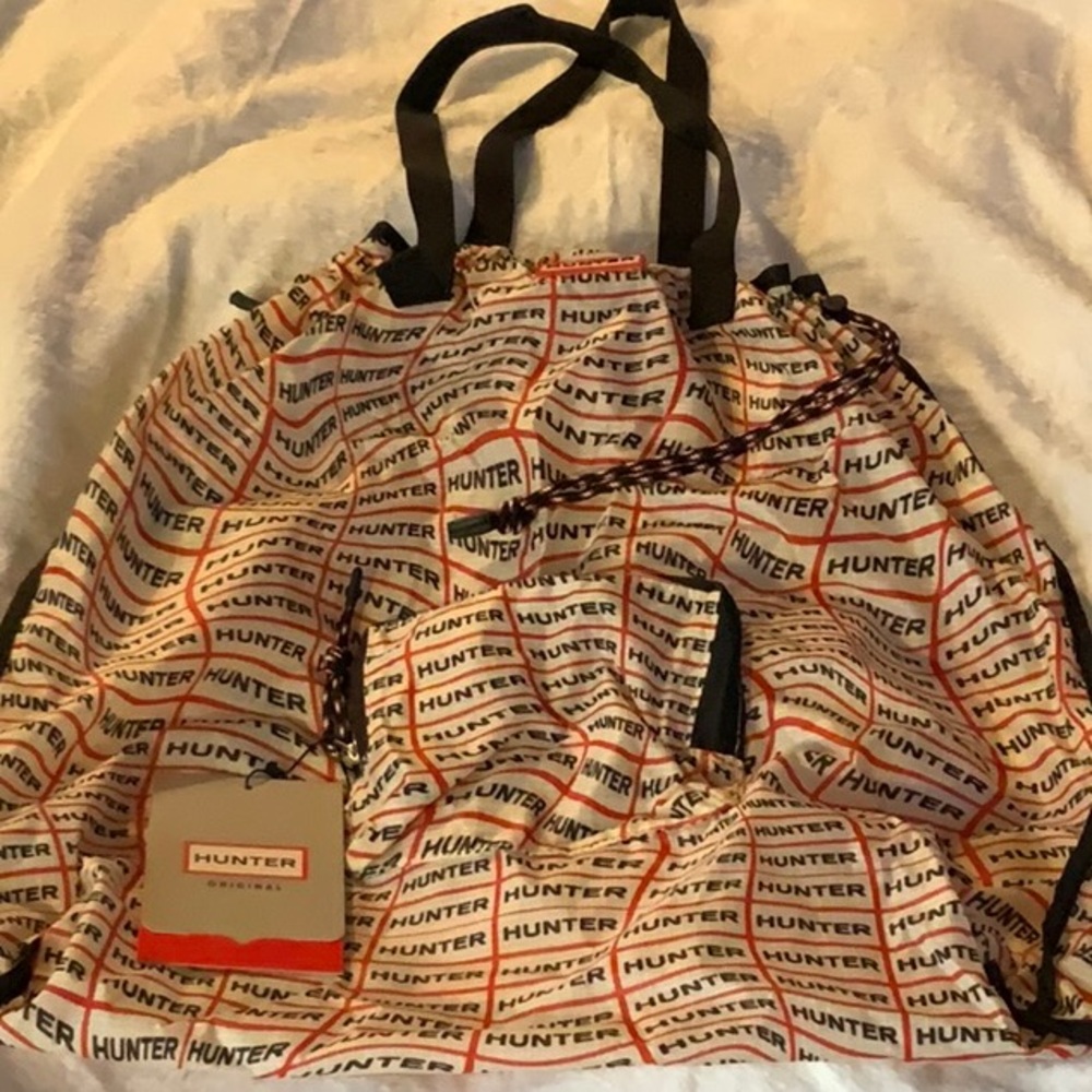 Hunter Logo Drawstring Bag